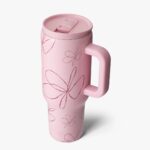 Lavozus Classic Tumbler 40oz – Pink Flower