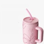 Lavozus Classic Tumbler 40oz – Pink Flower - Image 2